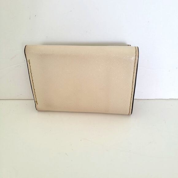 MARC JACOBS The Snapshot Small Trifold Wallet Card Bill Mini Compact Gray Pink - Picture 2 of 12